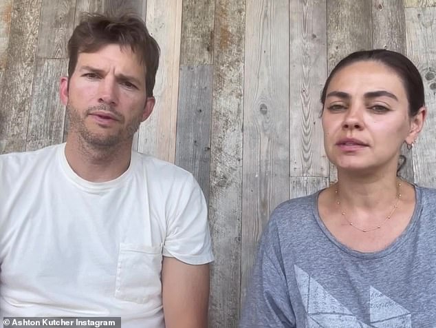 “We are aware of the pain caused by the character letters we wrote on behalf of Danny Masterson,” Ashton, 45, began in a short video shared to Instagram after it was revealed he and his wife had vouched for their former That 70s Show co-star and friend, 47