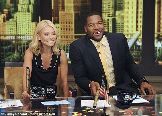 Simply not true: It was reported that Ripa, 52, missed the beautiful backyard wedding in Connecticut because she couldn't be in the same room as Strahan, 51, who retired from hosting Live!  With Kelly and Michael in 2016 amid rumors of tension between the couple (seen in 2013)