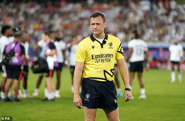 He felt that referee Matthew Carley (photo) 'melted' under the pressure in the final phase