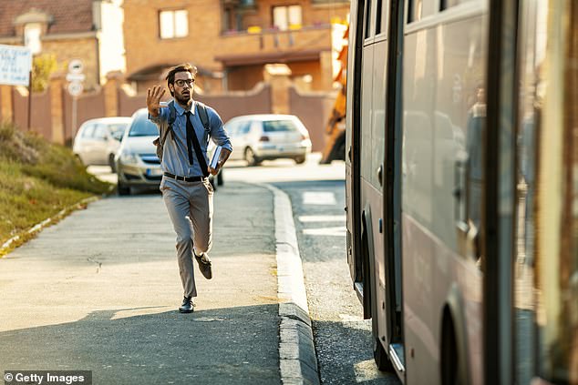 Her list also included when men run to the bus, introduce themselves as an 'entrepreneur' and taste ice cream with a baby spoon (stock image)