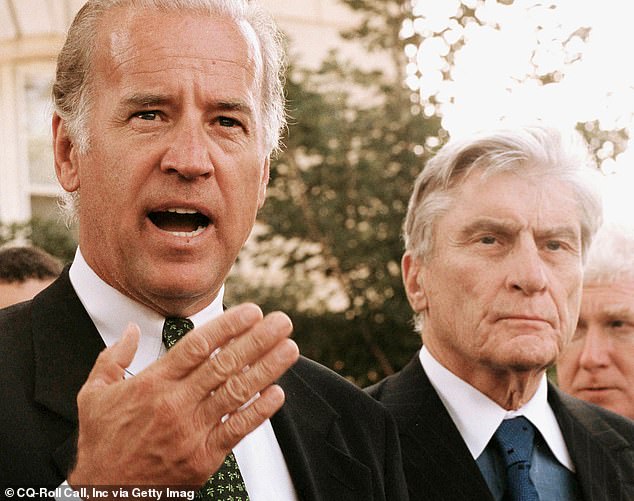 Biden, seen on September 11, 2001, was chairman of the Senate Foreign Relations Committee at the time of the attacks