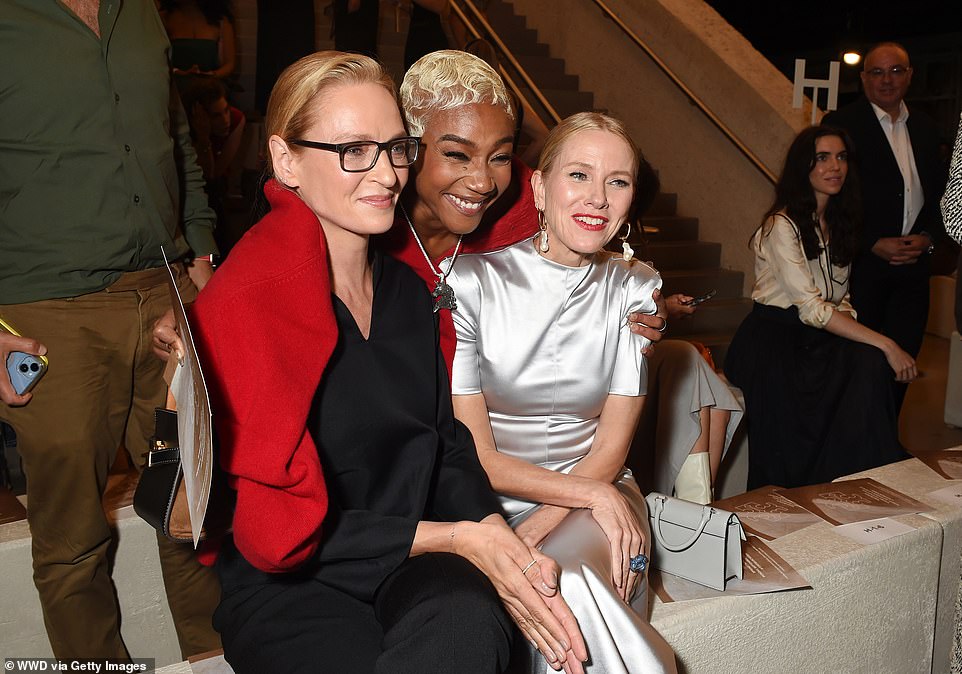 Say Cheese!  Tiffany beamed as she took a photo with Uma and Naomi