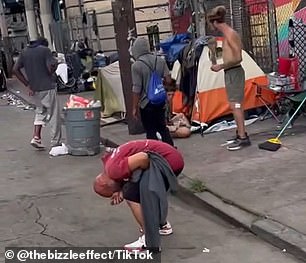 'Dope lean' occurs when drug users sit hunched over in a seemingly lifeless state