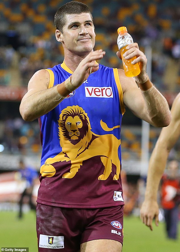 Brown was a one-club player with the Brisbane Lions, winning three flags from 2001-2003