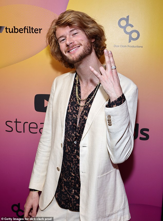 Abbie denied rumors she had been dating American musician Yung Gravy (pictured) while he was in the country in February