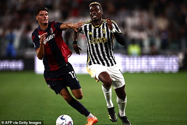 Pogba has played twice for Juventus since returning the positive test