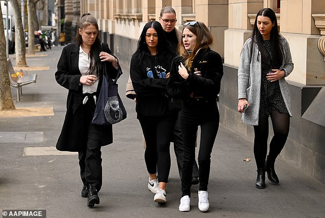 Friends and family of Declan sat patiently in the courtroom during the sentencing, wearing T-shirts that read: 'In loving memory of D-Jays, forever in our hearts' (file photo)