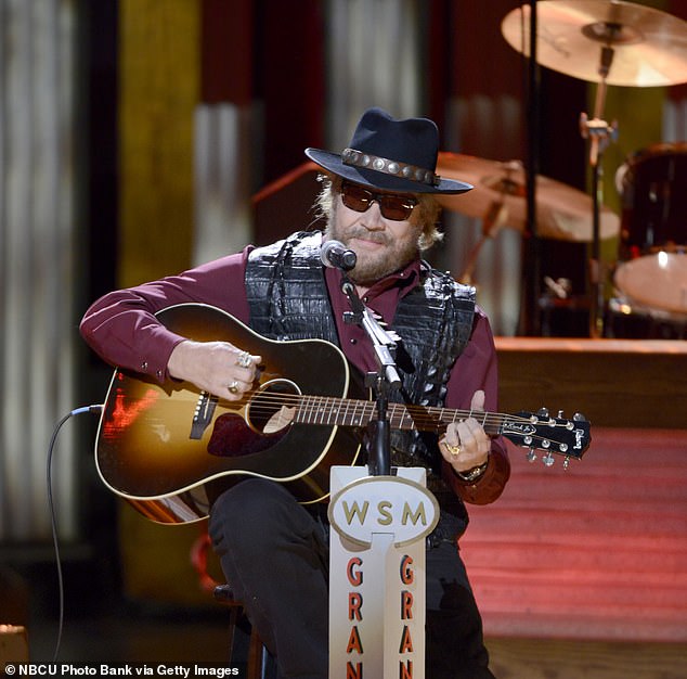 Country singer: Hank performing with Dolly Parton: 50 Years at The Opry in 2019