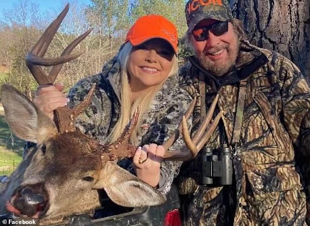 New love: Brandi made her Instagram debut on Hank's account in January when the couple posed together with a deer