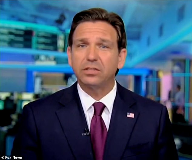 DeSantis said of Joe Biden: “This is a man who is stumbling across the world stage.  He projects weakness'