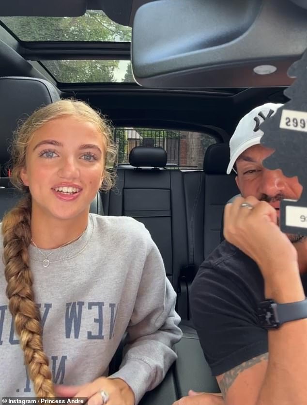 Exams: It comes after Princess revealed her GCSE results in a live-streamed Instagram video with Peter earlier this month