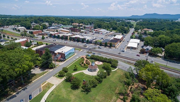 Kings Mountain (pictured) is a small urban town outside Charlotte where an estimated 11,409 people live