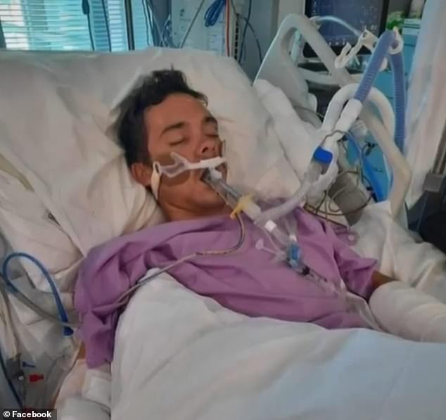 Kyle Gallagher, 22, tried to contact both his mother and father and complained about being denied help to breathe before dying at a Brisbane rehabilitation center on July 14.