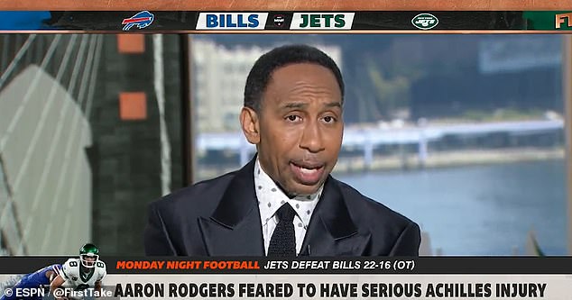 Stephen A. Smith says Rodgers' injury cost the team any hope of winning the Super Bowl