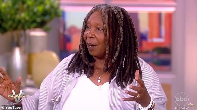 The longtime talk show host missed the season premiere of The View, but immediately dove into an explanation about her necklace