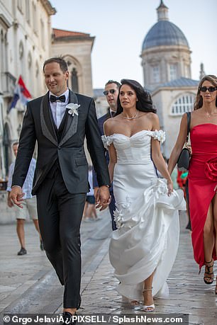 They exchanged vows at a lavish ceremony in Zrinka's hometown of Dubrovnik
