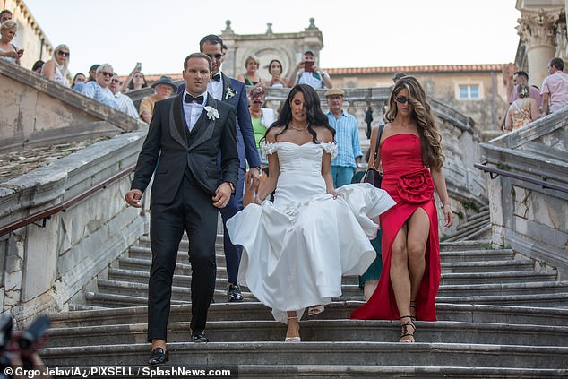 The newlyweds got married in a beautiful ceremony in Dubrovnik's Old Town