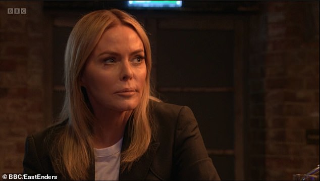 Cheating: After arguing with Kat, Phil witnessed a very passionate moment with Emma (Patsy Kensit) at Peggy's office in a shock twist