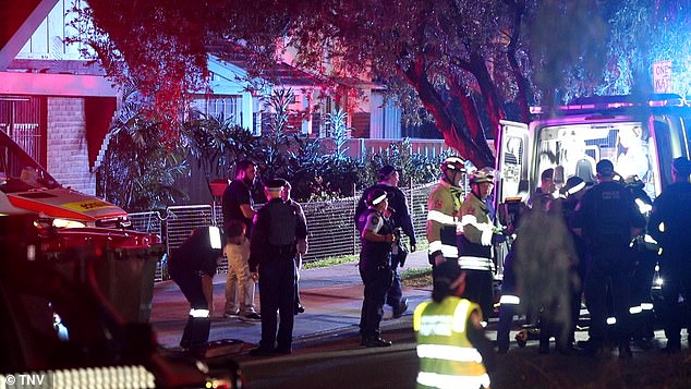 In the photo, the victims are placed in an ambulance