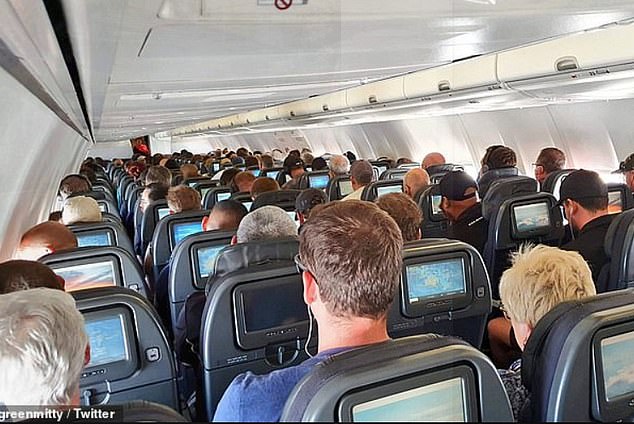 (Stock image) Flight QF93 from Melbourne to Los Angeles was canceled at 3am on Tuesday after it was decided the plane was too heavy to take off due to high winds