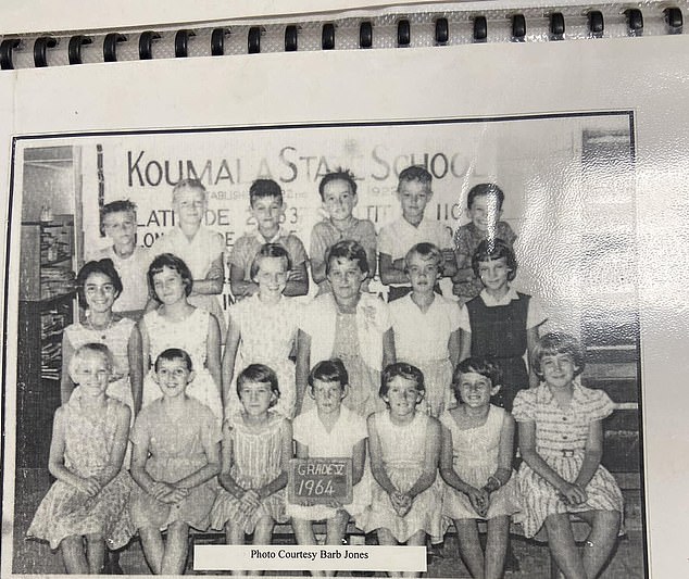 Donald Morrison (pictured top left, third row) was at an event celebrating the centenary of Koumala State School on Saturday