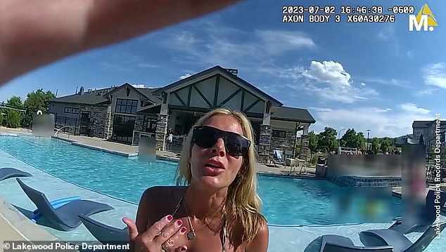 Featherman in bodycam footage shared by police