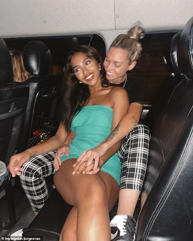 Maria also recently went through a high-profile breakup after she and her TikTok star ex-girlfriend Jorgia O'Hare announced they were splitting in June.  Pictured