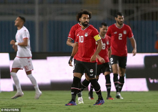 Salah remained quiet as Tunisia won 3-1 in a friendly in Cairo on Tuesday evening