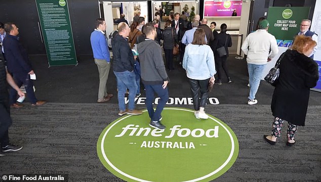 Despite the fuss over the Austrade stand, there are also 635 other exhibitors showcasing their wares at the Fine Food Australia expo (pictured)