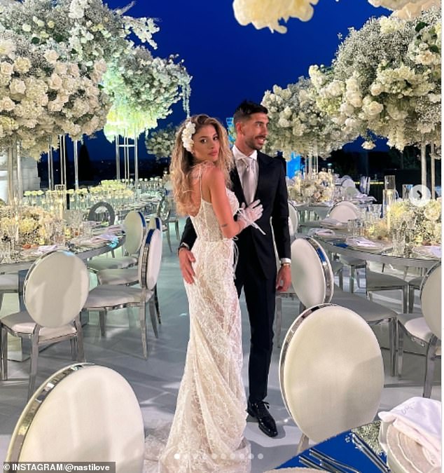 Zaccagni married Zaniolo's ex-girlfriend, influencer Chiara Nasti, earlier this summer