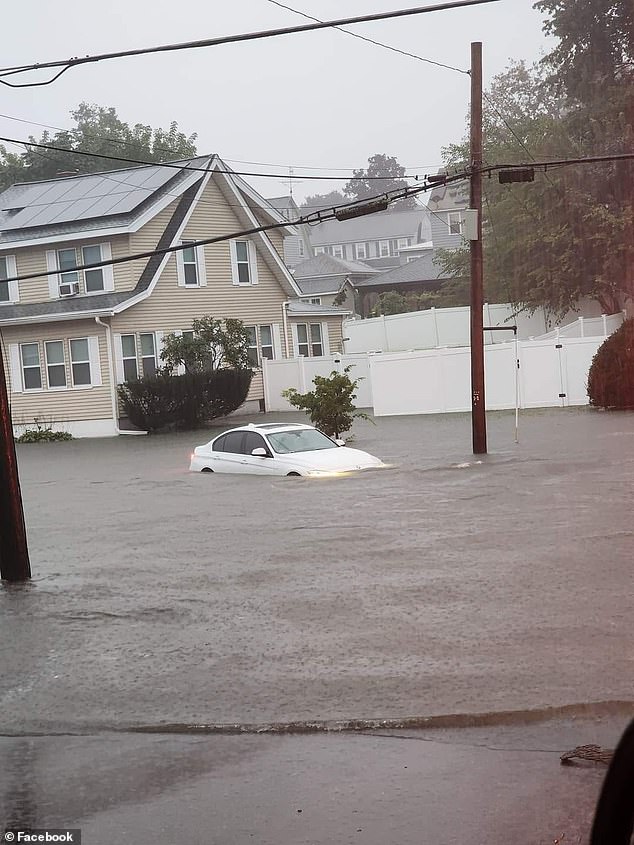 The worst of the storms hit Massachusetts and Rhode Island, and more wet and wild weather was expected to persist in New England throughout the week.