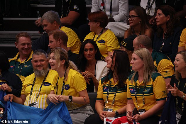 Prince Harry and Meghan Markle watch wheelchair basketball in Dusseldorf today