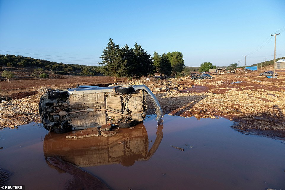 Rural areas outside the city were also hit hard.  Cars were flipped and farmland destroyed, photos of the aftermath can be seen