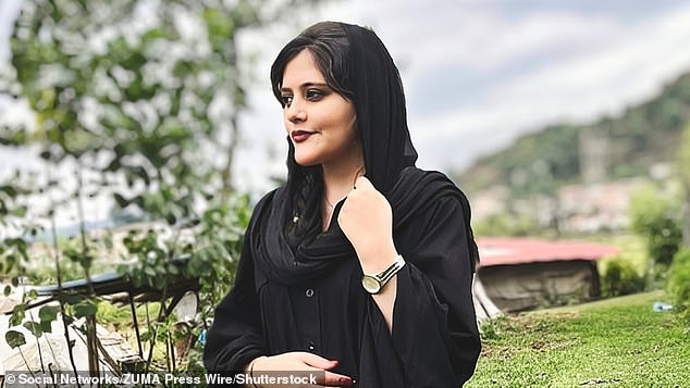 The move to implement the new code comes a year after the death of Mahsa Amini (pictured), a 22-year-old Iranian Kurd who died on September 16, 2022 after her arrest in Tehran for allegedly not wearing her hijab correctly.