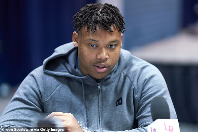 A young 'Mike' Jordan at the 2019 NFL Draft Combine in Indianapolis