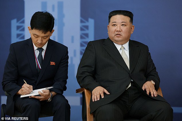 1694614487 218 North Korean flunky checks Kim Jong Uns chair to make