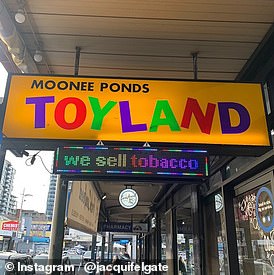 Concerned parents have discovered a 'loophole' allowing a toy store to sell vapes and tobacco alongside products aimed at children