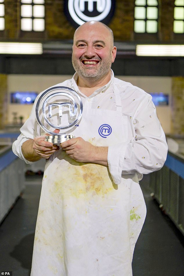 Victory: The star was crowned Masterchef champion last Friday after beating Luca Bish and Amy Walsh to top spot