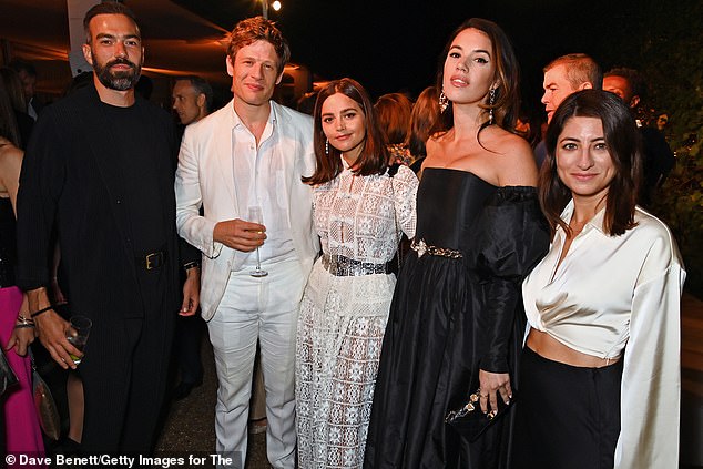 Crew: She posed for snaps with other stars at the event, including Happy Valley's James Norton and Sex and the City's Sarah Jessica Parker