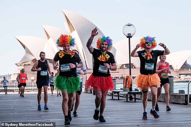 Some participants have told organizers to bring forward the 7.10am start time for the 42km event to ensure their safety (pictured, runners from last year's race)