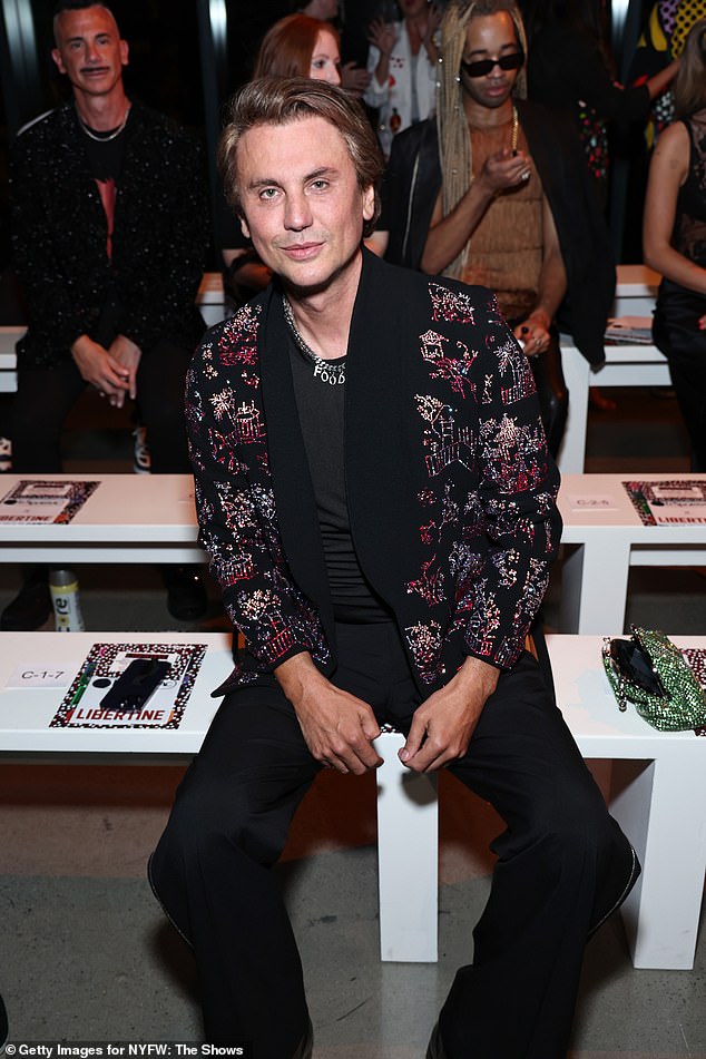 Food god Jonathan Cheban was in attendance, wearing an embellished Libertine jacket with black pants