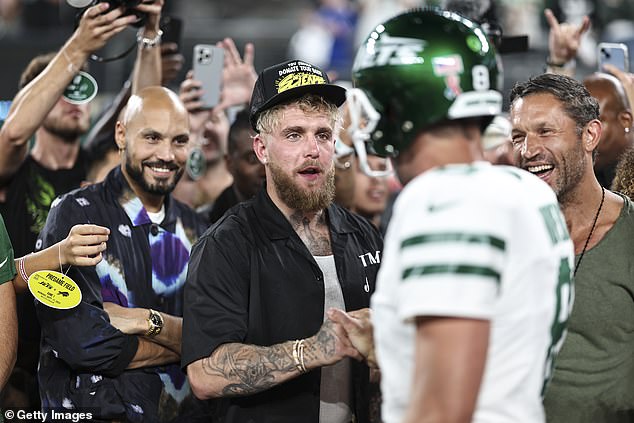 Paul and Rodgers greeted each other before the latter's debut against the Bills