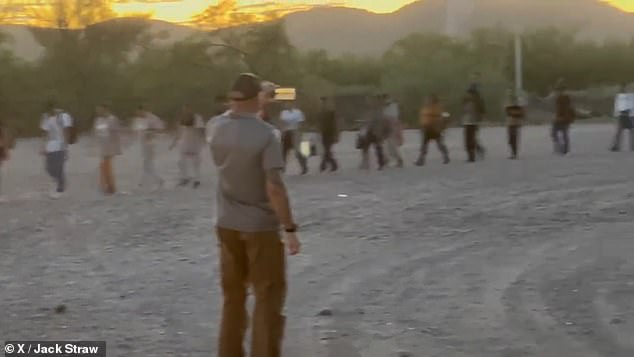 Lines of thousands of migrants from parts of Africa and Mexico are seen pouring into the streets of Tucson after being turned away from CBP holding facilities