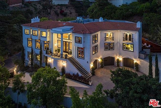 Real Housewives of Beverly Hills stars Dorit and Paul Kemsley were robbed while away from the $12.75 million mansion (pictured).  The couple realized that several expensive items had been taken, with police estimating that approximately $2.5 million worth of valuables had been stolen.