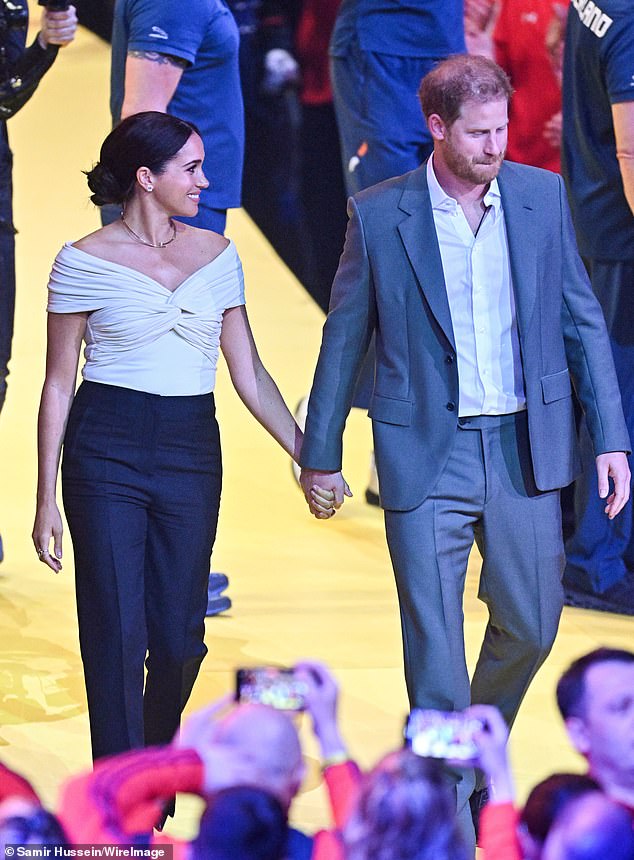 Meghan is a fan of home cooking.  In an interview with Good Housekeeping before her wedding to Prince Harry, the actress said a roast chicken is her favorite dinner to impress guests.  (Meghan and Harry are pictured at the Invictus Games in April 2022)