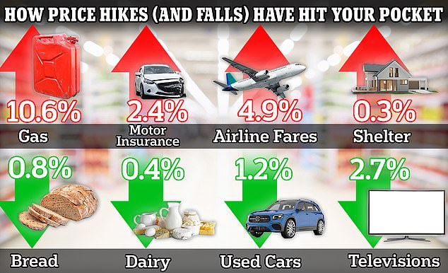 Analysts say the spike is due to select items like gas and shelter – which are notoriously volatile – while the majority of prices remained stable