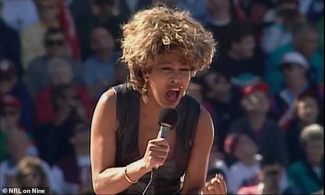 It follows the NRL's announcement that they will go retro in 2023, with a musical tribute to Tina Turner headlining the pre-game entertainment (Turner is pictured in the lead-up to the 1993 grand final at the SFS)