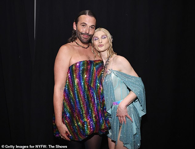 Queer Eye star Jonathan Van Ness smiled and posed for photos with the influencer after the show