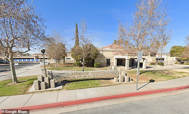 Landmark Middle School in Moreno Valley, California, near Riverside, where the fatal schoolyard fight occurred in September 2019