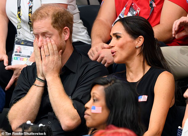 At a certain point the tension becomes too much for Harry when he looks away during the game